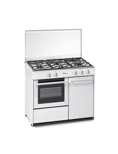 Meireles Cocina Gas G 2940 V TE W 2 Quemadores Sobremesa Blanco