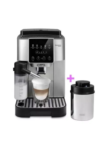 DELONGHI CAFETERA SUPERAUTOMATICA ECAM220.80.SB +RECIPIENTE CAFE AL VACIO DLSC063